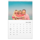 Calendrier Modern Stylish Photo Family 2026 Calendar (Mar 2026)