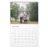 Calendrier Modern Stylish Trendy Script Family Photo Monthly (Mar 2026)
