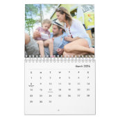 Calendrier Moderne 17 Photos Audacieuses Typographie 2026 (Mar 2026)