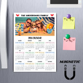 Calendrier moderne 2026 Magnet Collage Photo Perso