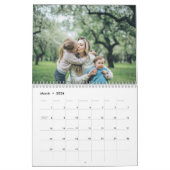 Calendrier Moderne Black White Custom Créez votre propre phot (Mar 2026)