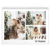 Calendrier Moderne Black White Custom Créez votre propre phot (Protection)