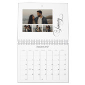 Calendrier Moderne Chic 4 Collage Photo 53 photos (Jan 2027)