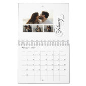 Calendrier Moderne Chic 4 Collage Photo 53 photos (Feb 2027)