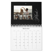 Calendrier Moderne Chic 4 Collage Photo 53 photos (Mar 2027)