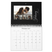 Calendrier Moderne Chic 4 Collage Photo 53 photos (Feb 2027)