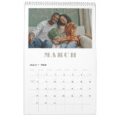 Calendrier Moderne Chic Multi Photo Famille souvenirs (Mar 2026)