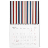 Calendrier Moderne Chic Rayé (Jan 2027)