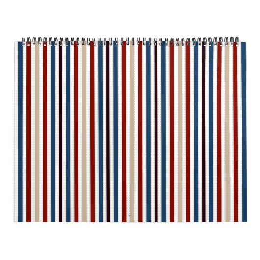 Calendrier Moderne Chic Rayé (Protection)