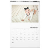 Calendrier Moderne Elegant Multi Photo (Feb 2027)