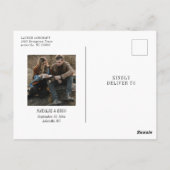 Calendrier moderne Enregistrer la date Carte posta (Dos)