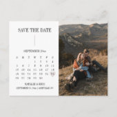 Calendrier moderne Enregistrer la date Carte posta (Devant)