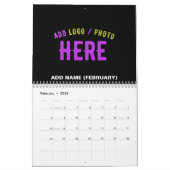 CALENDRIER MODERNE ET MODERNE PERSONNALISABLE NOIR VÉRIFIÉ (Feb 2026)