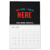 CALENDRIER MODERNE ET MODERNE PERSONNALISABLE NOIR VÉRIFIÉ (Mar 2027)