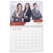 Calendrier Moderne géométrique Ajouter Nom de l'entreprise Ph (Jan 2027)