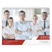 Calendrier Moderne géométrique Ajouter Nom de l'entreprise Ph (Protection)