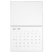 Calendrier moderne, minimaliste et élégant (Mar 2027)