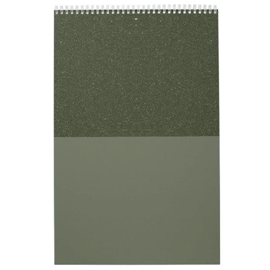 Calendrier moderne Moss Green à deux tons - person (Protection)