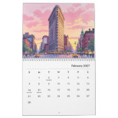 Calendrier Moderne New York États-Unis (Feb 2027)