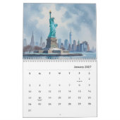 Calendrier Moderne New York États-Unis (Jan 2027)