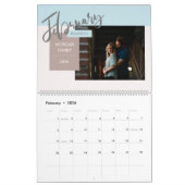Calendrier Moderne Pastel Whimsical Script Memories (Feb 2026)