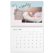 Calendrier Moderne Pastel Whimsical Script Memories (Jan 2026)