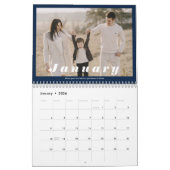 Calendrier moderne propre simple style typographie famille (Jan 2026)