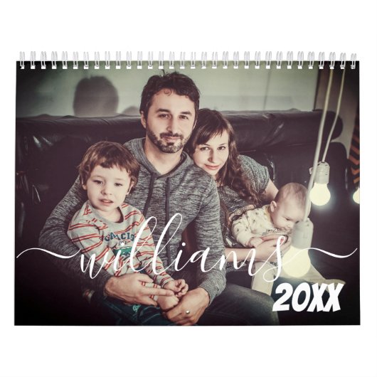 Calendrier Moderne Simple Jouer Script Famille Personnalisée (Protection)