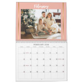 Calendrier Moderne simple mignon photos de famille 2025 (Feb 2026)