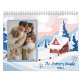 Calendrier Moderne simple mignon photos de famille 2025 (Protection)