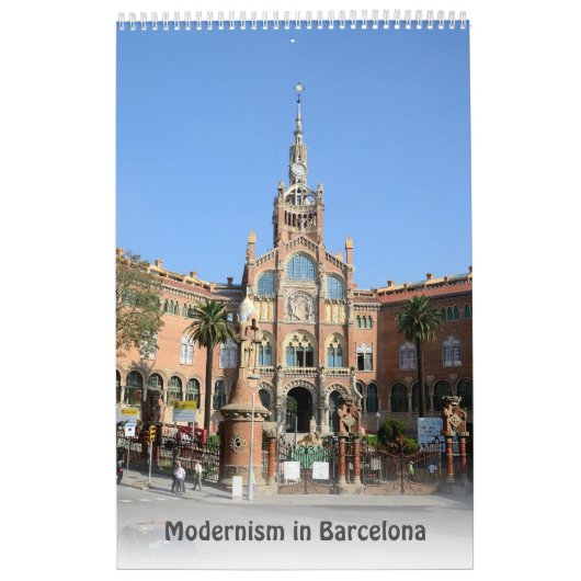 Calendrier Modernisme de 12 mois à Barcelone (Protection)