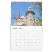 Calendrier Modernisme de 12 mois à Barcelone (Feb 2027)