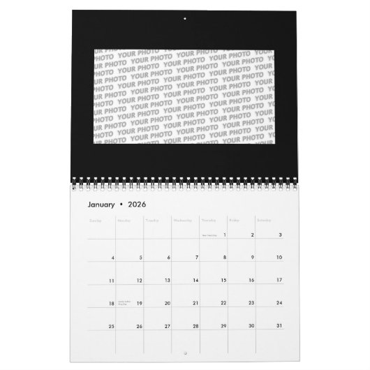 Calendrier Modes de vie - Art neurographique Motif 1 (Jan 2026)