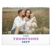 Calendrier Mois coloré Abréviations Photo Collage (Protection)