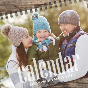 Calendrier Mois photo simples Style de typographie minimalist