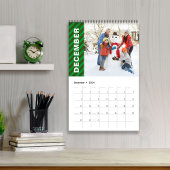 Calendrier Mois photo simples Typographie Cool