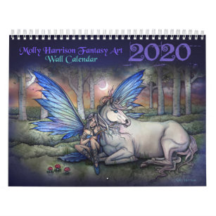 Calendrier Molly Harrison Imaginaire Art 2020 Wall Calendar