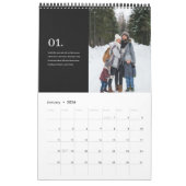 Calendrier Moments d'esprit Photos de famille et poèmes (Jan 2026)
