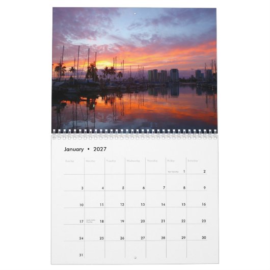 Calendrier Moments magiques d'Hawaï 2012 (Jan 2027)