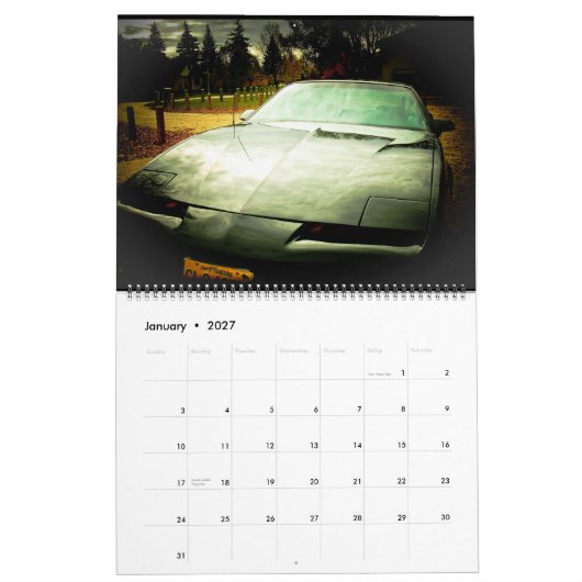 Calendrier Mon 85 Pontiac Firebird (Jan 2027)