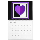 Calendrier "Mon monde violet" par Llyne F (Mar 2026)