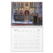 Calendrier monastères sur Fruska Gora iconostas serbie (Jan 2026)