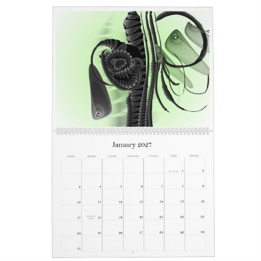 Calendrier Monde 2010 de fractale d'Anjo Lafin (Jan 2027)