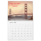 Calendrier mondial des ponts célèbres 2025 (Jan 2027)