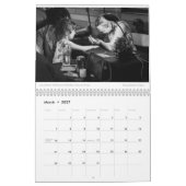 Calendrier monochrome 2024 d'Amy (Mar 2027)