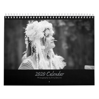Calendrier monochrome d'Amy 2020