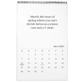 Calendrier monochrome Sarcastique (Mar 2027)