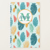 Calendrier monogrammé à motif tropical et (Devant)