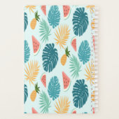 Calendrier monogrammé à motif tropical et (Dos)
