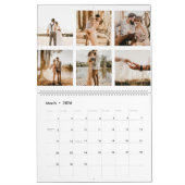 Calendrier Monogramme moderne votre famille 26 photo collage  (Mar 2026)